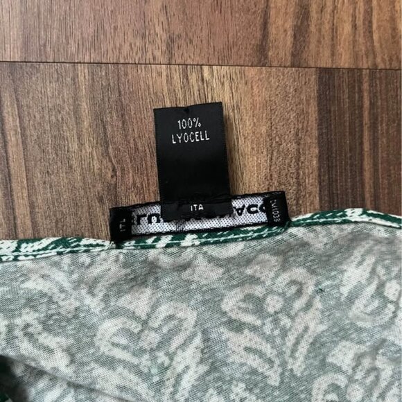 Club Monaco green and white wrap dress size M - Picture 2 of 7